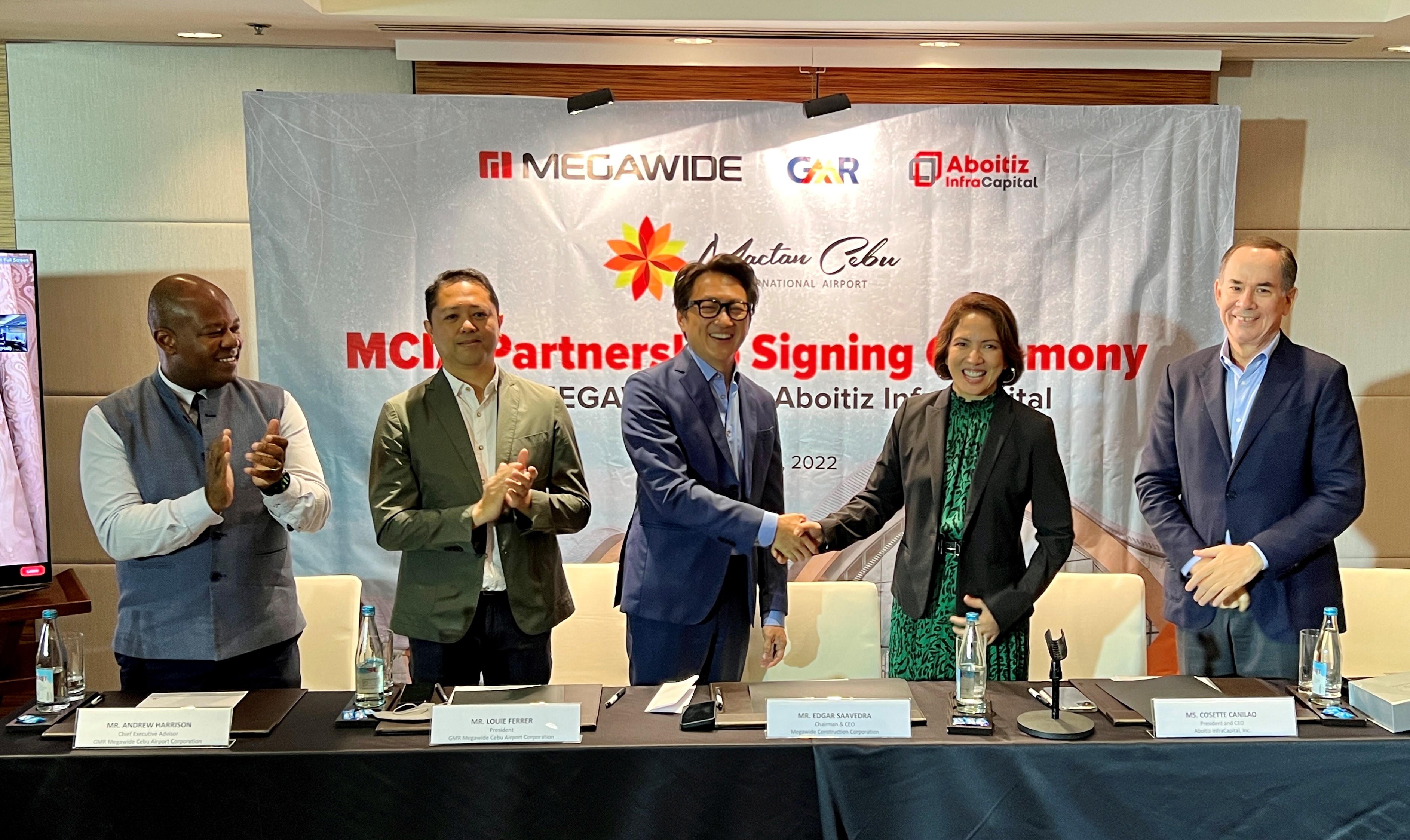 Aboitiz InfraCapital, GMR and Megawide signing ceremony