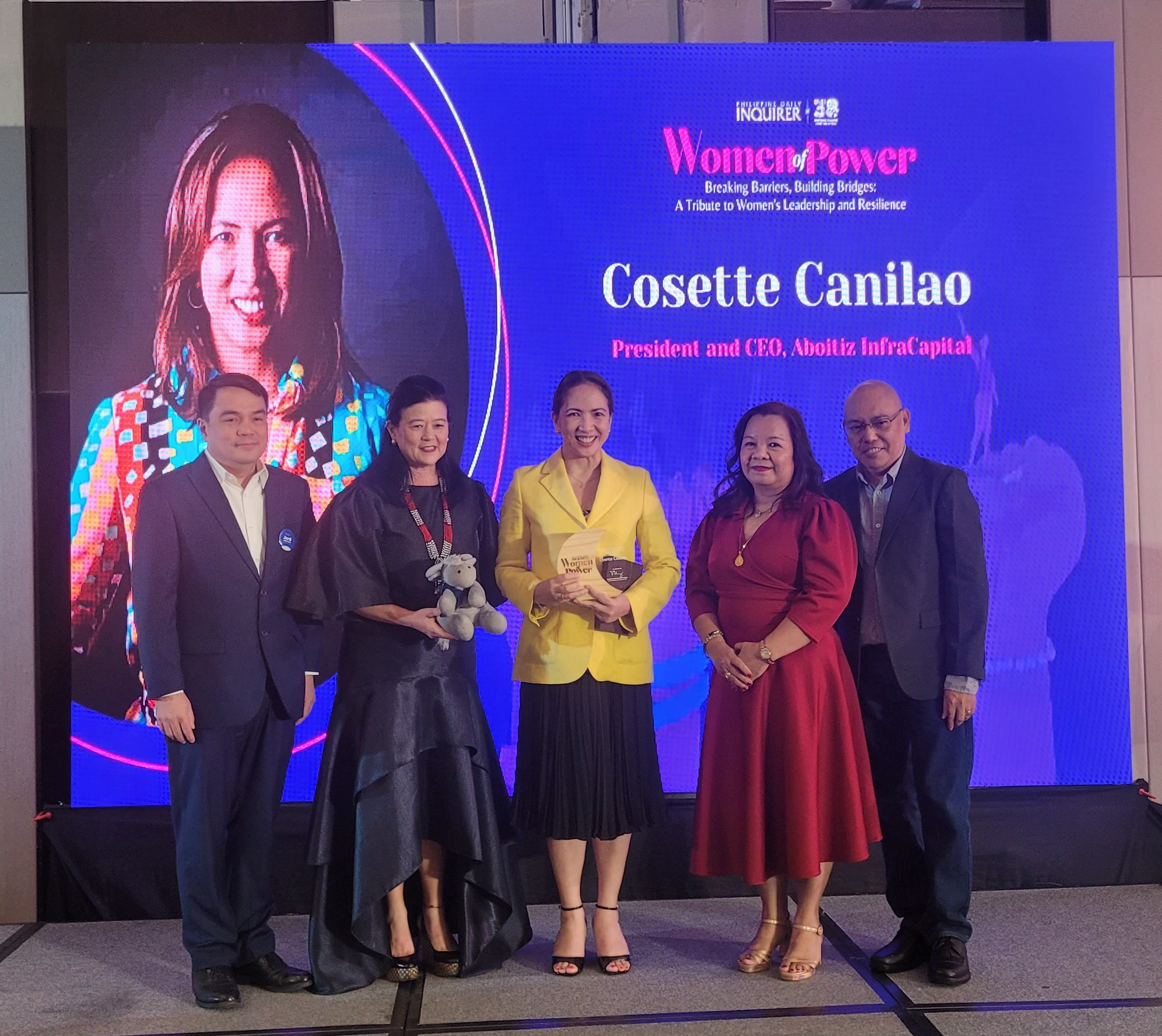Aboitiz InfraCapital’s Cosette Canilao honored at PDI Women of Power Awards